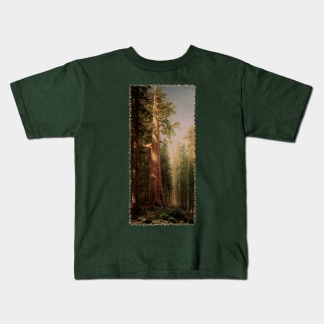 Redwood Trees by Albert Bierstadt Kids T-Shirt by MasterpieceCafe